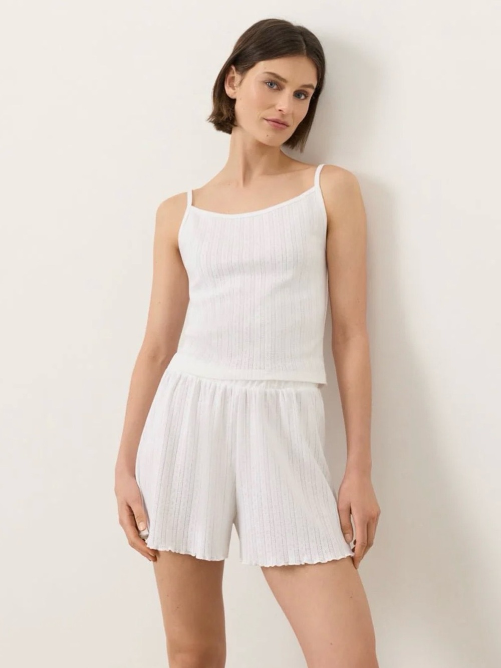 🤍NWT Pact Organic Pointelle Cami and Shorts Set